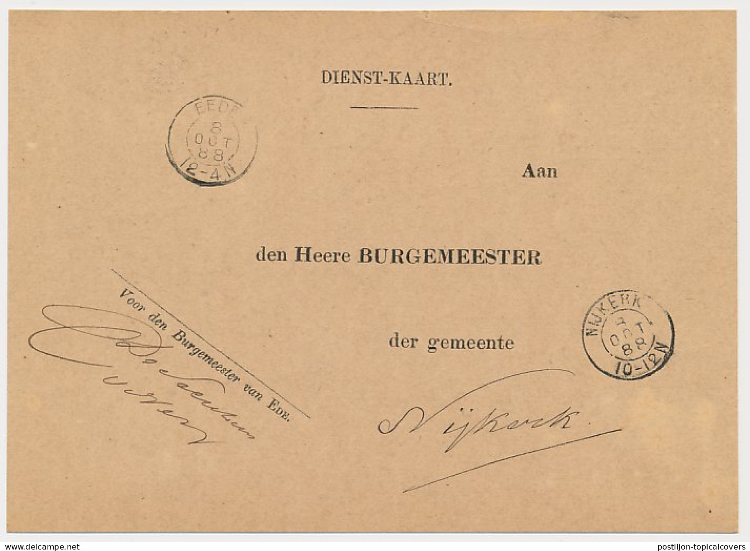 Kleinrondstempel Eede 1888 - Zonder Classificatie