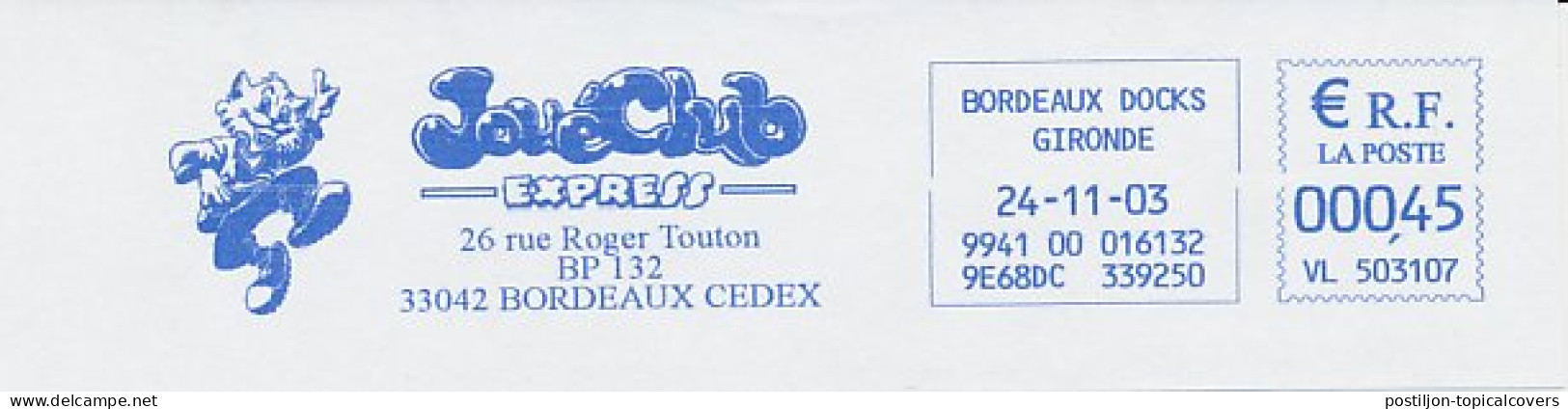 Meter Cut France 2003 Cat - Jove Club Express - Autres & Non Classés