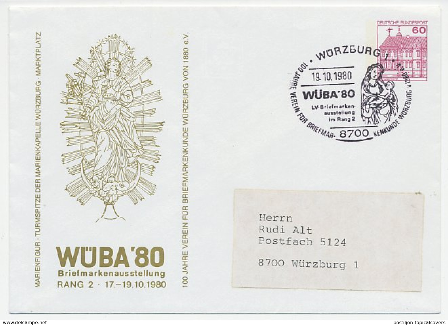 Postal Stationery / Postmark Germany 1980 Madonna And Child - Otros & Sin Clasificación