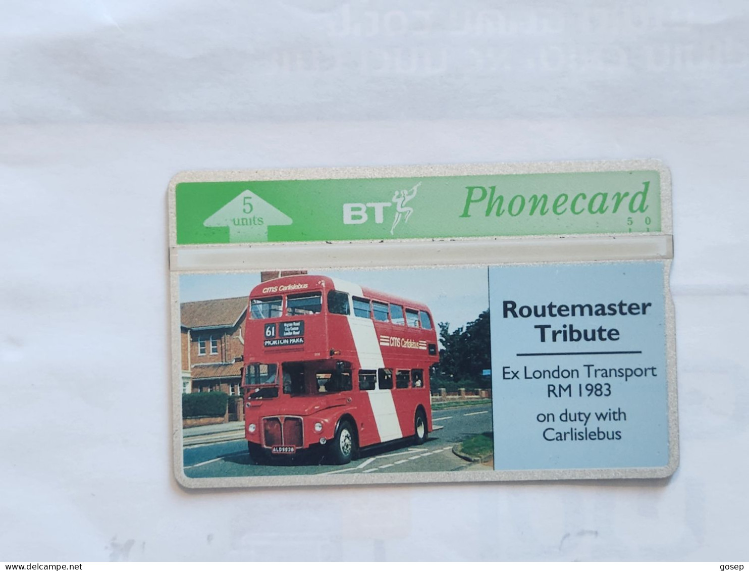 United Kingdom-(BTG-192)-Route Master Tribute-(1)-(476)(5units)(347H01059)(tirage-600)(price Cataloge-8.00£-mint - BT Emissions Générales