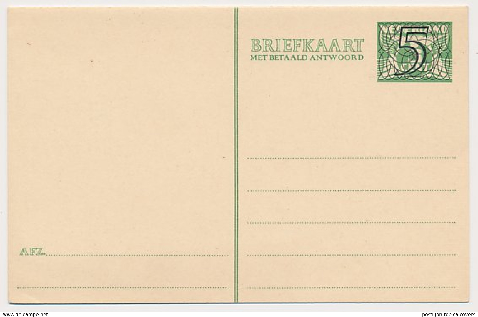 Briefkaart G. 266 - Postwaardestukken