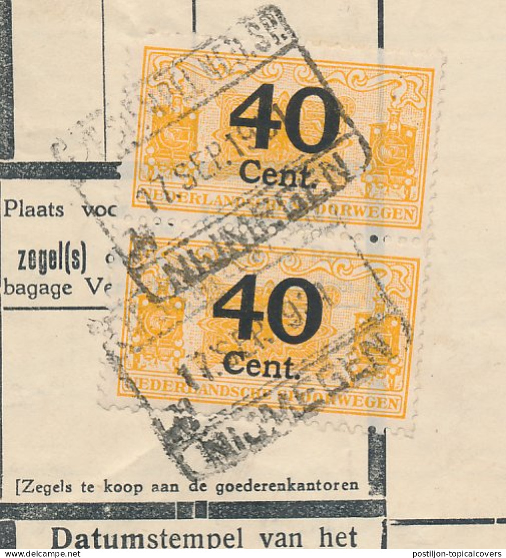 Vrachtbrief / Spoorwegzegel N.S. Nijmegen - S Hertogenbosch 1931 - Unclassified