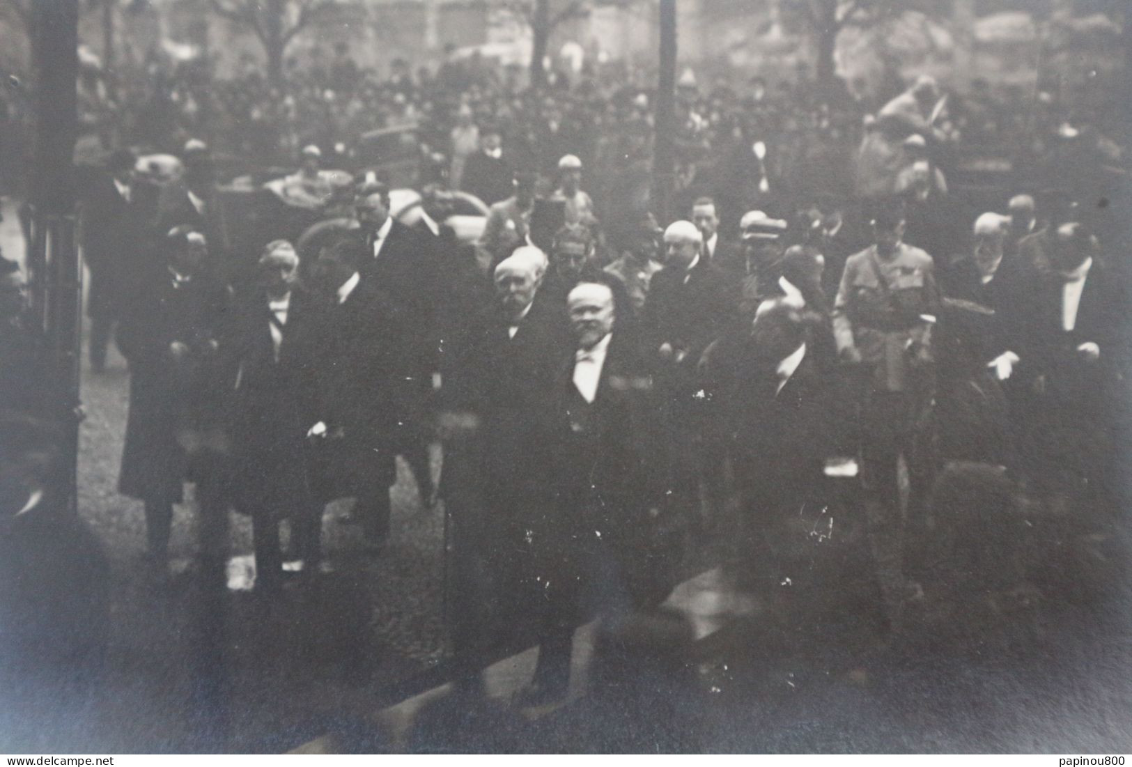 Visite De Mr Poincaré Et Mr Clémenceau, Strasbourg  9 Déc. 1918. Carte Photo Sans Légende. - Strasbourg