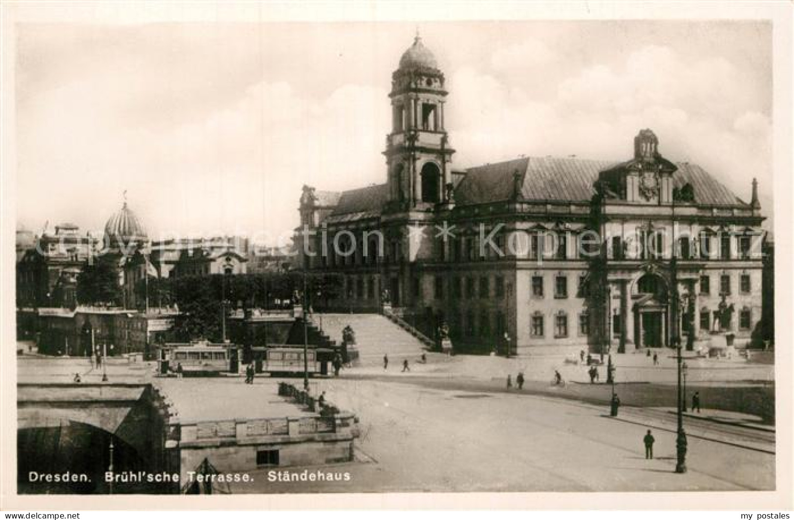 72940601 Dresden Bruehl'sche Terrasse Staendehaus Dresden Elbe - Dresden