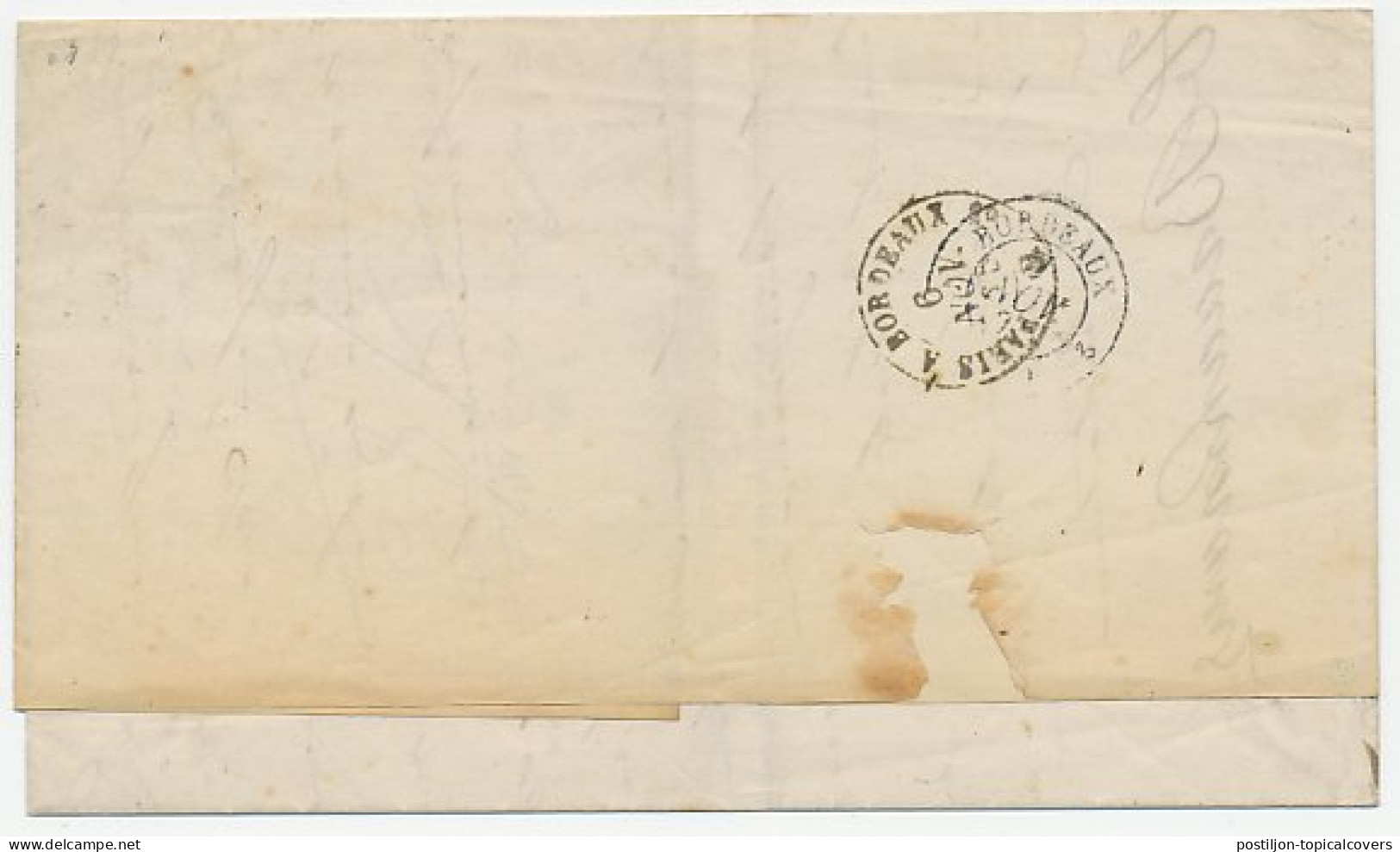 Em. 1872 Rotterdam - Frankrijk - Covers & Documents