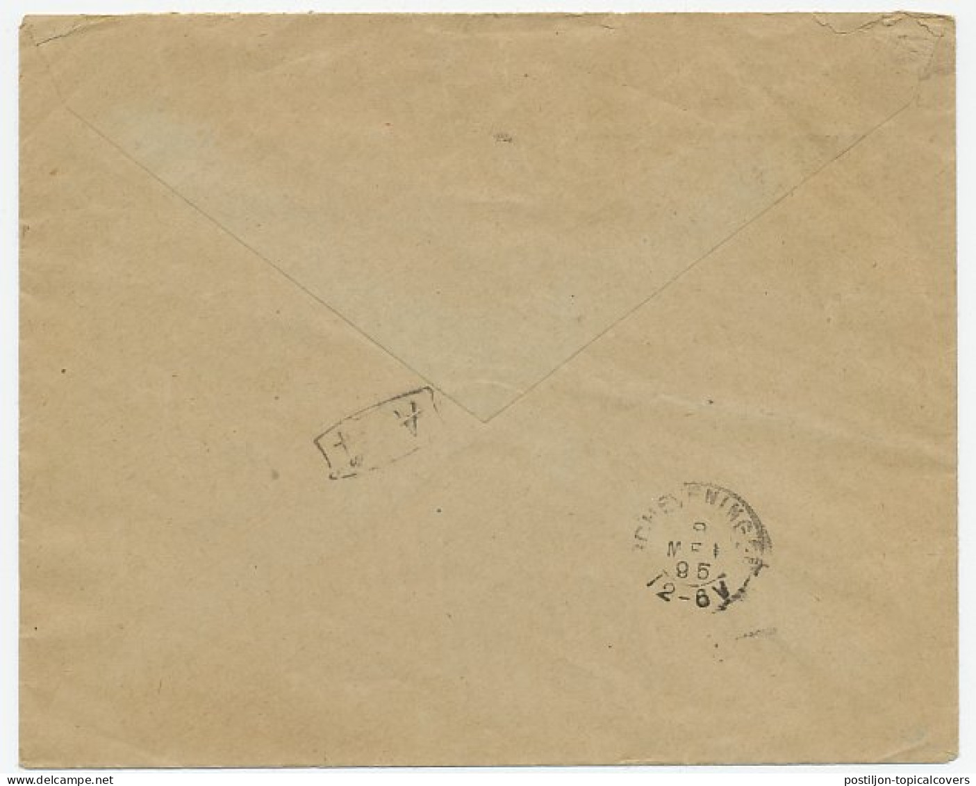 Trein Kleinrondstempel : Arnhem - Olodenzaal F 1895 - Lettres & Documents