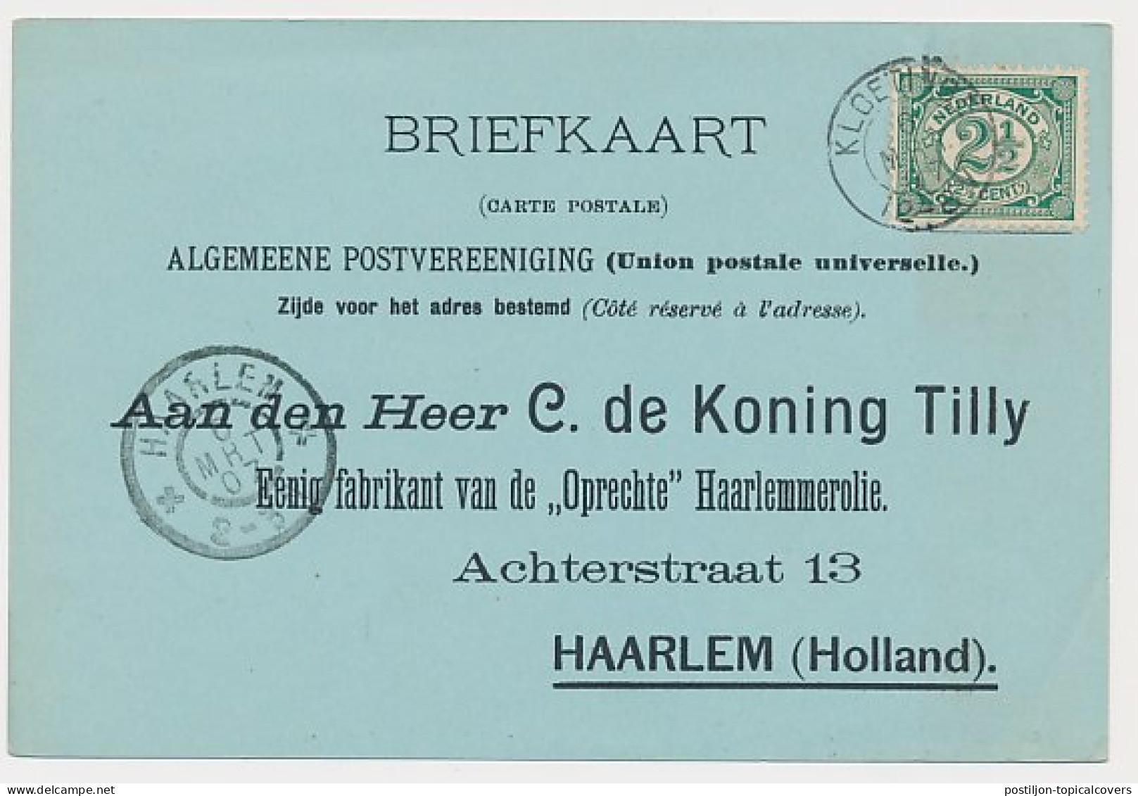 Kleinrondstempel Kloetinge 1907  - Non Classés