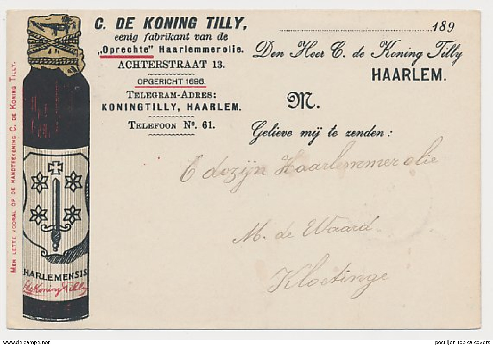 Kleinrondstempel Kloetinge 1907  - Ohne Zuordnung