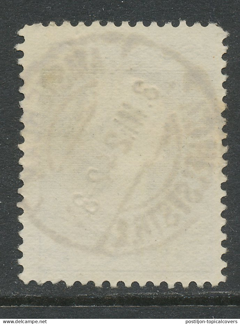 Em. 1923 Langebalkstempel Amsterdam V.d. Helststr. 1 1924 - Poststempels/ Marcofilie