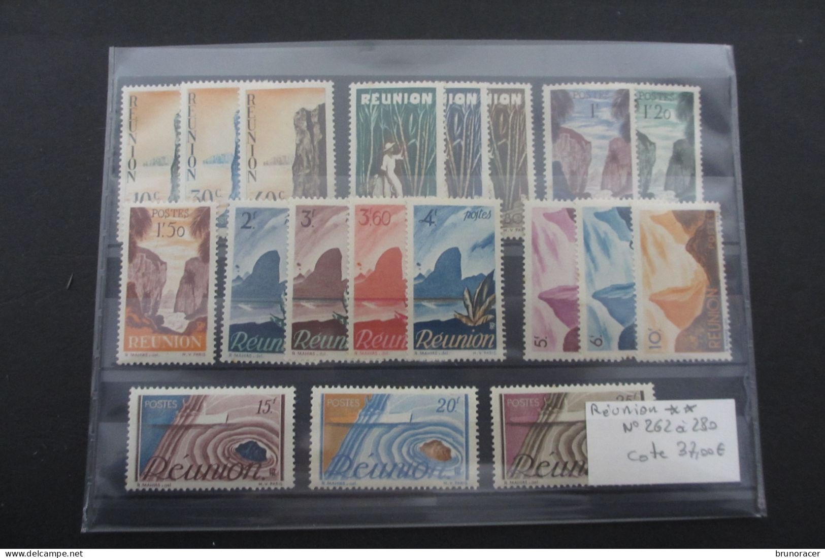 REUNION N°262 à 280 NEUF** TB COTE 37 EUROS  VOIR SCANS - Unused Stamps