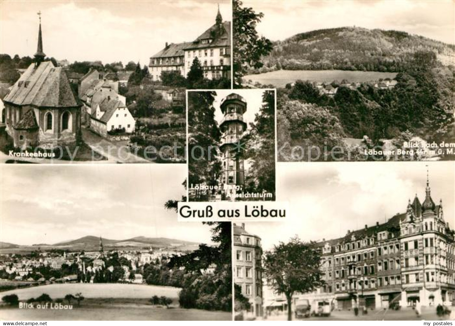 72940419 Loebau Sachsen Krankenhaus Loebauer Berg Aussichtsturm  Loebau - Loebau