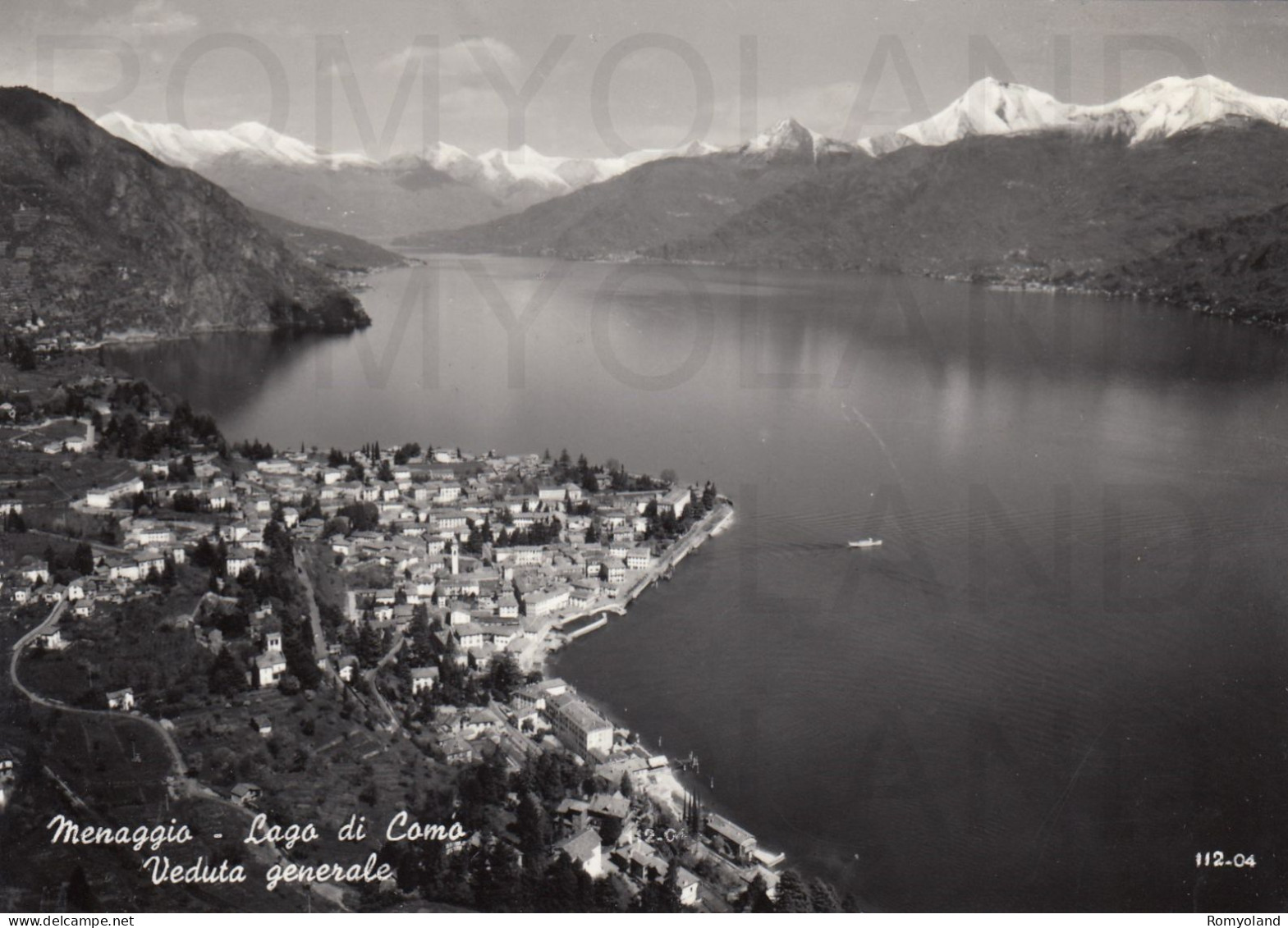 CARTOLINA  C13 MENAGGIO,COMO,LOMBARDIA-LAGO DI COMOVEDUTA GENERALE-STORIA,MEMORIA,CULTURA,BELLA ITALIA,NON VIAGGIATA - Como