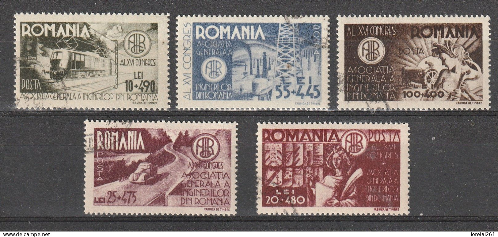 1945 -  Association Générale Des Ingénieurs Mi No 903/907 - Usati
