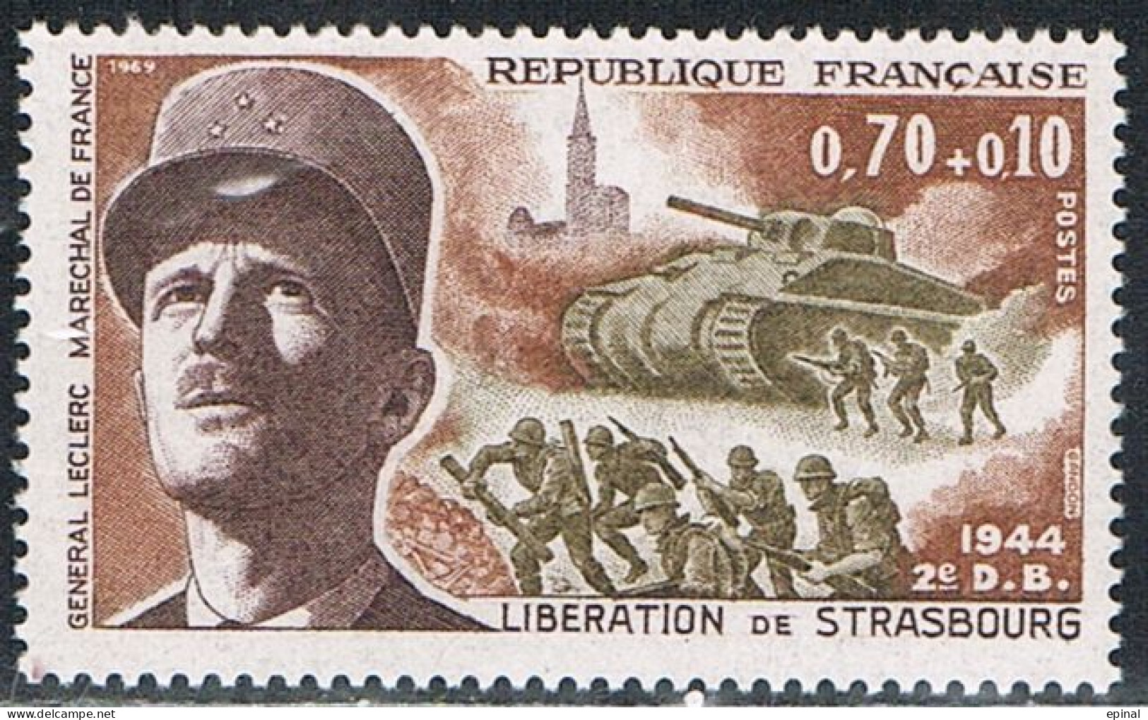 FRANCE : N° 1608 ** (25ème Anniversaire De La Libération : Leclerc) - PRIX FIXE - - Ungebraucht