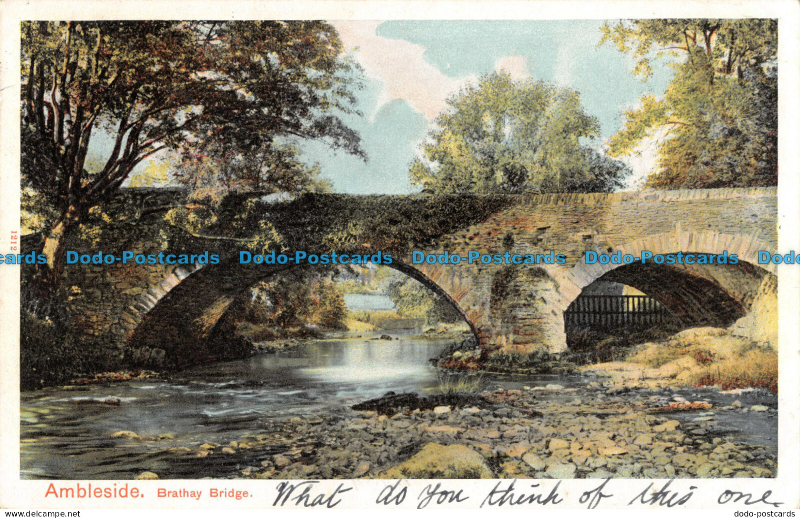 R086588 Ambleside. Brathay Bridge. Peacock Brand. Autochrom. Pictorial Stationer - Monde