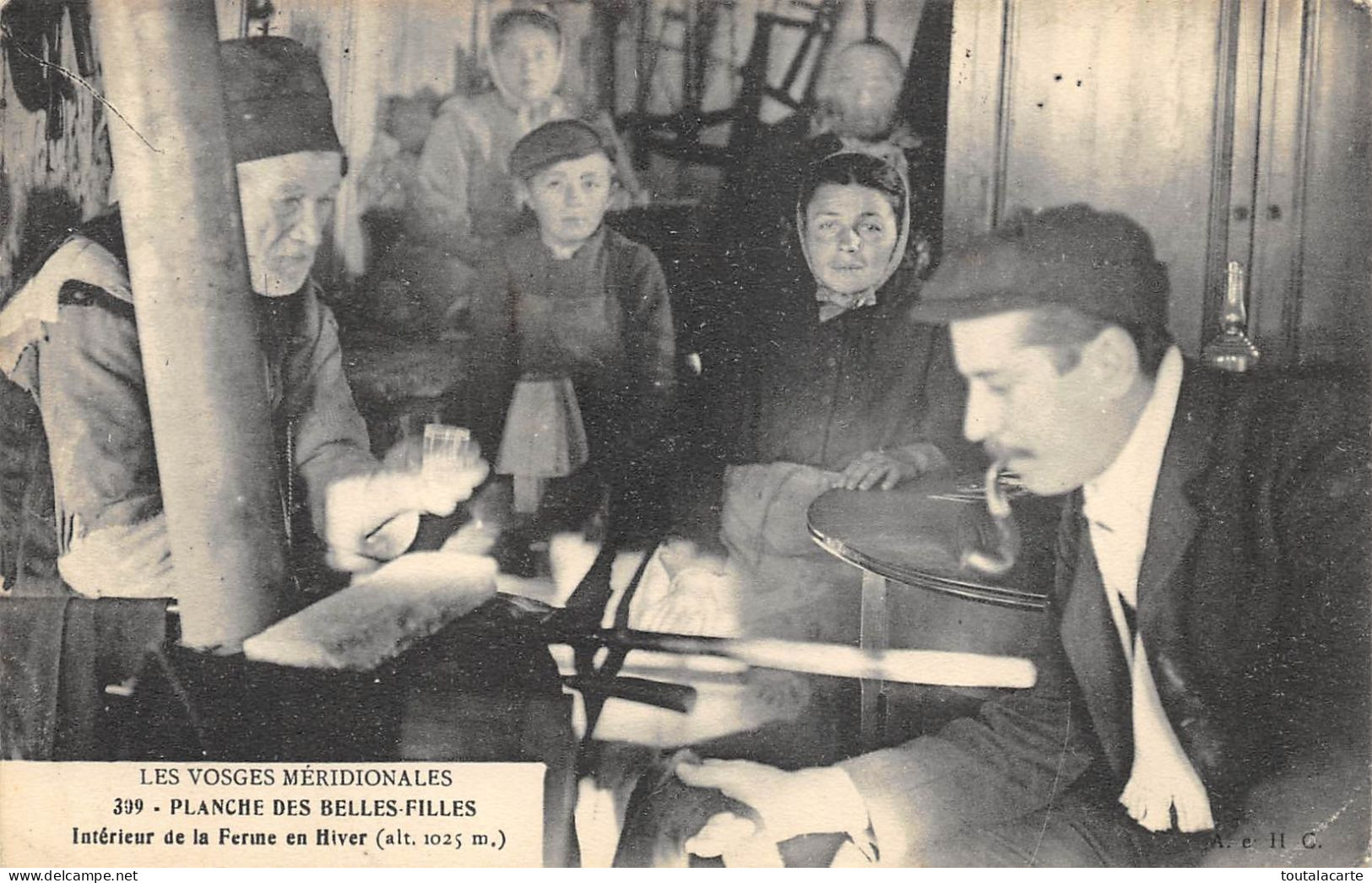 CPA  88 VOSGES MERIDIONNALES PLANCHE DES BELLES FILLES INTERIEUR DE LA FERME EN HIVER .  Rare - Sonstige & Ohne Zuordnung