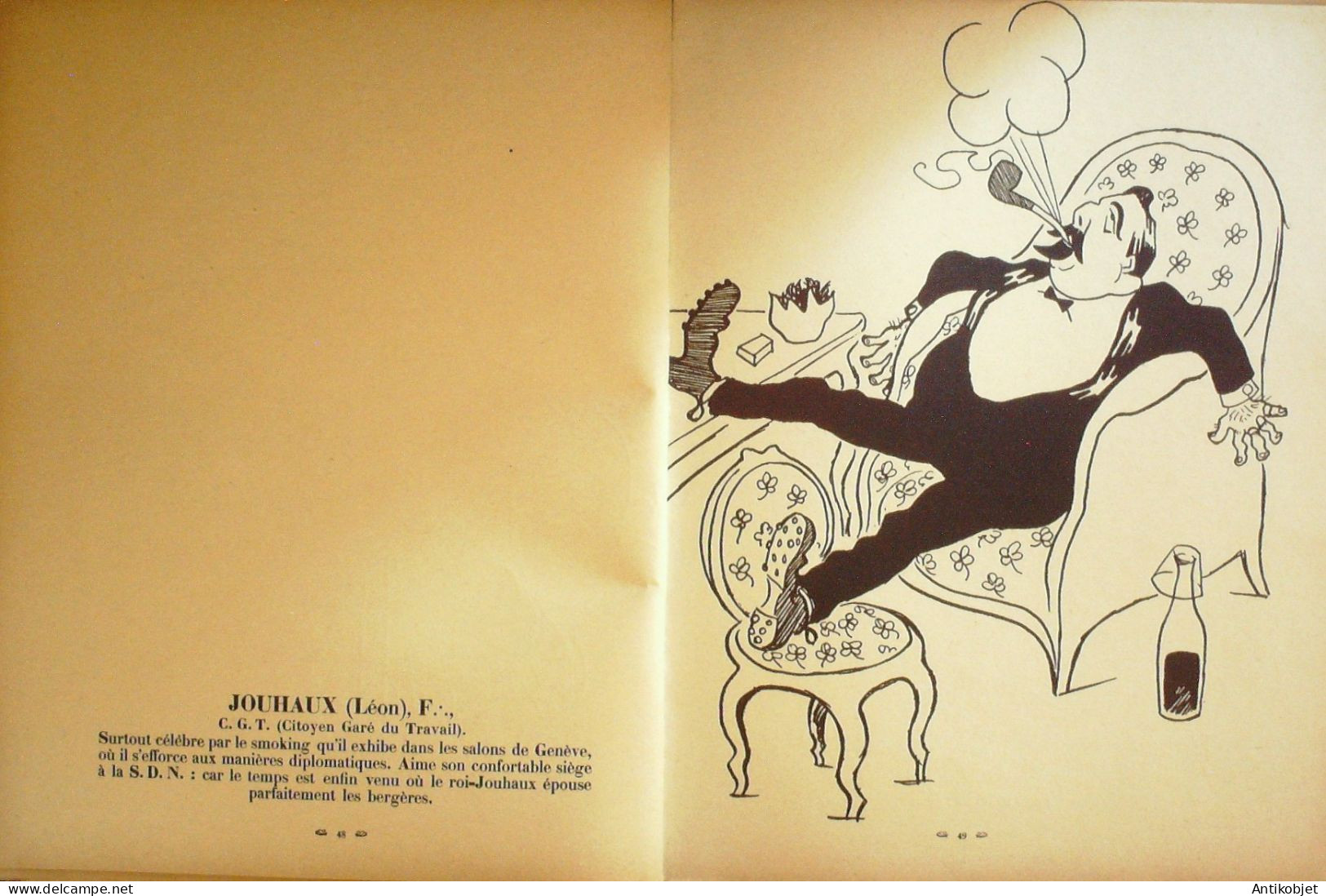 Sennep Jean Le milieu 90 caricatures édition Flouty Eo 1934