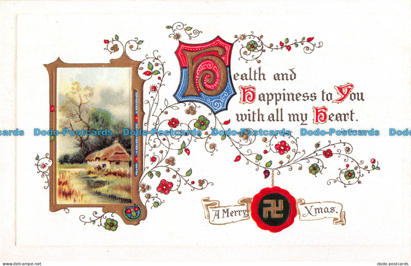 R086096 Health And Happiness To You. Merry Xmas. B. B. London. No. X 16 - Otros & Sin Clasificación