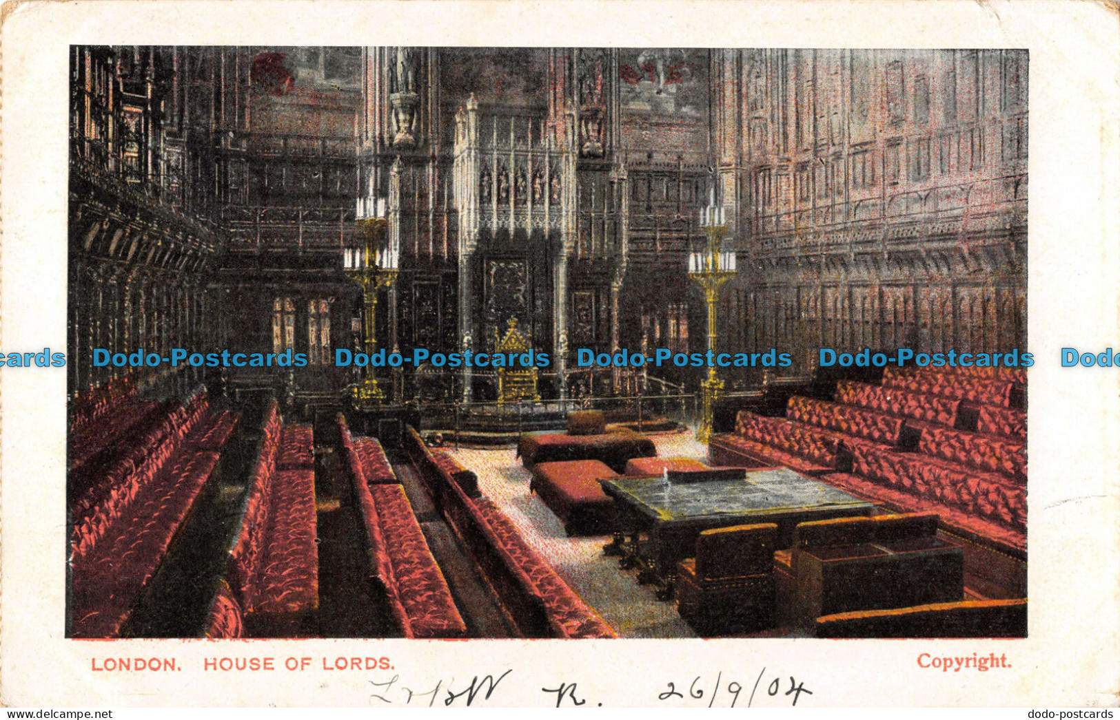 R086105 London. House Of Lords. 1904 - Andere & Zonder Classificatie