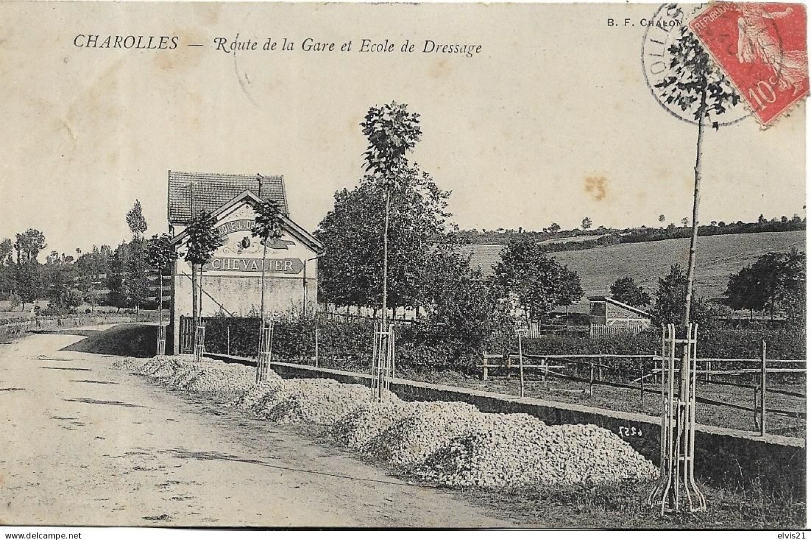 CHAROLLES Route De La Gare Et Ecole De Dressage - Charolles