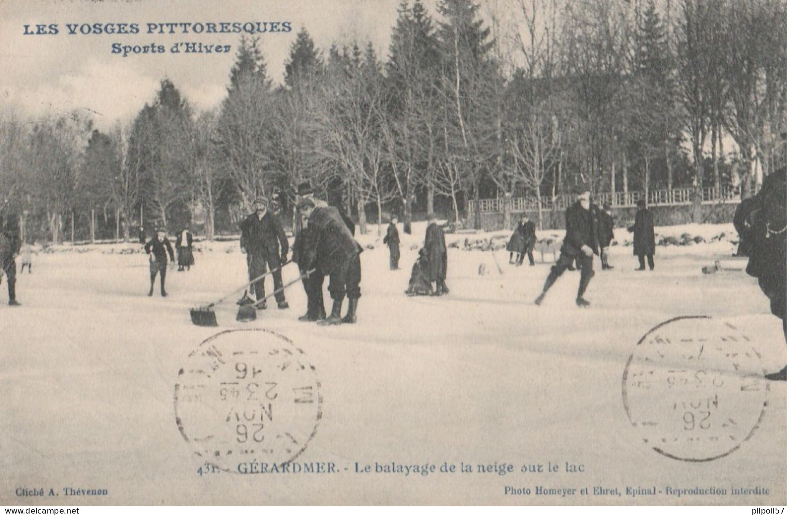 88 - GERARDMER - Le Balayage De La Neige Sur Le Lac - Gerardmer