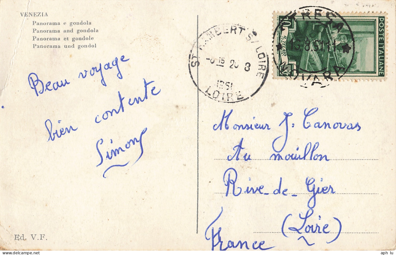 Beleg (ad4124) - 1946-60: Storia Postale