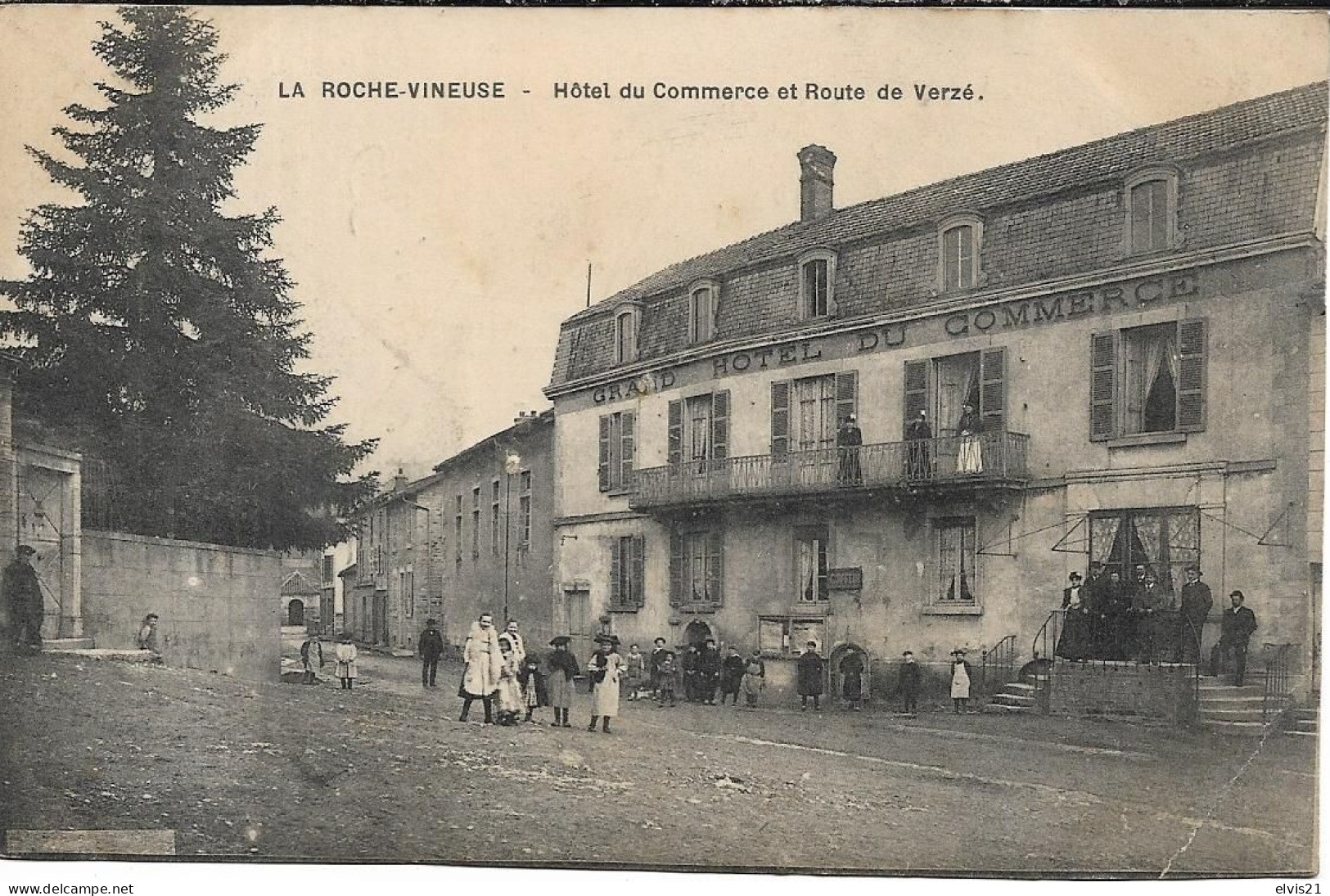 LA ROCHE VINEUSE Hôtel Du Commerce Et Route De Verzé - Other & Unclassified