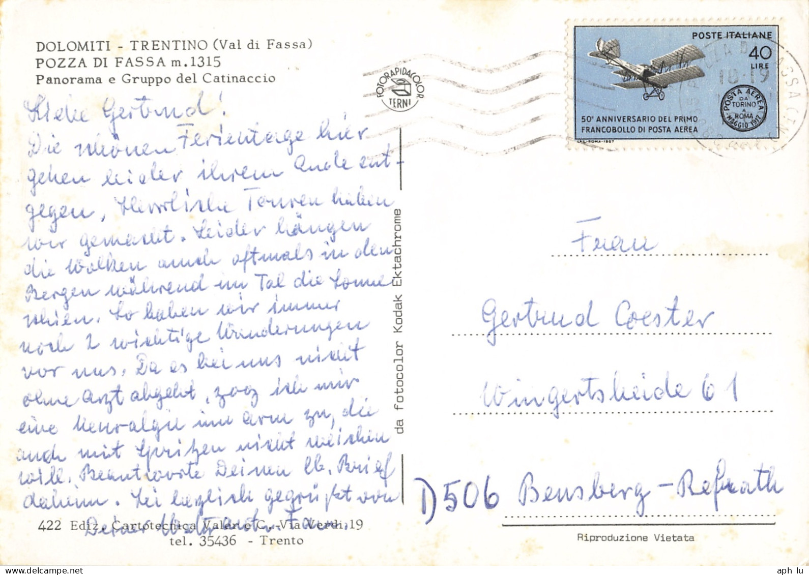 Beleg (ad4128) - 1946-60: Poststempel