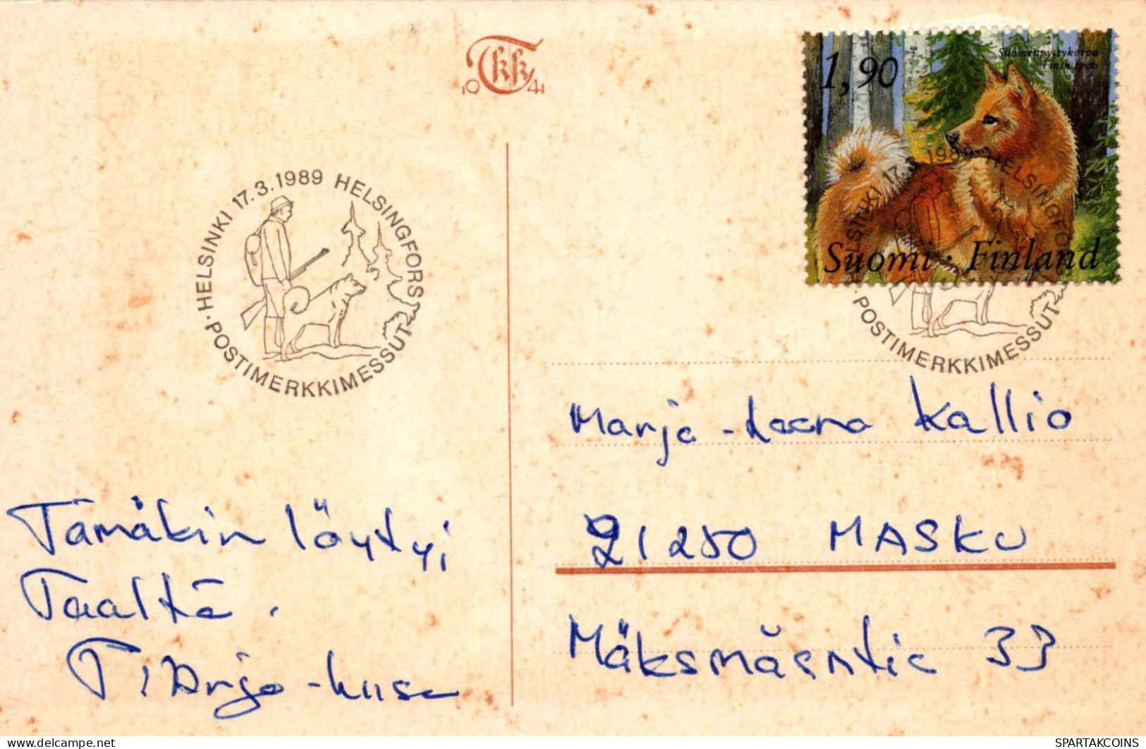 CANE Animale Vintage Cartolina CPA #PKE795.IT - Dogs