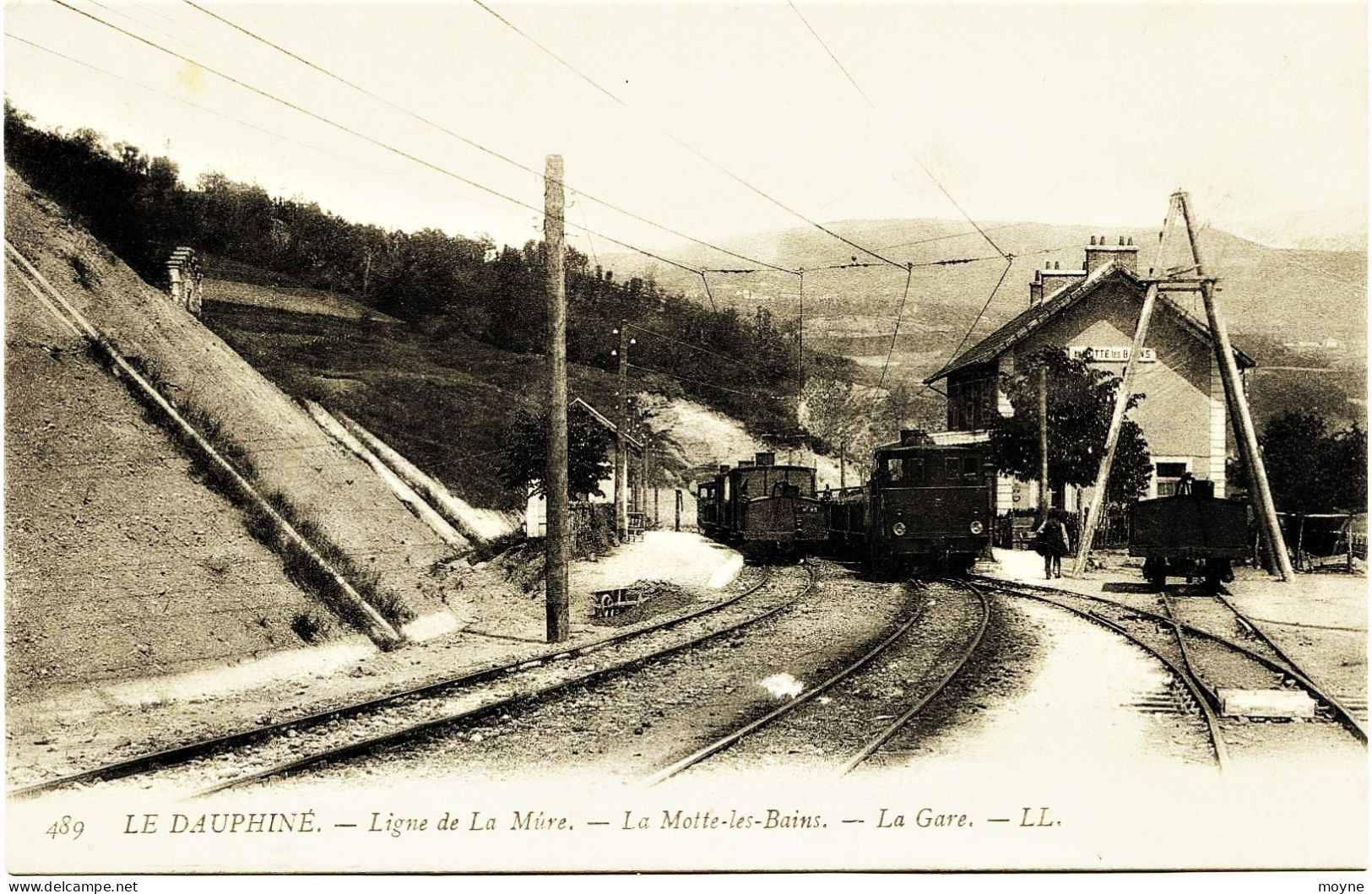 2337 - Isére - LA MOTTE LES BAINS  :   LA GARE -   LIGNE DE LA MURE - Circulée En 1907 - La Mure