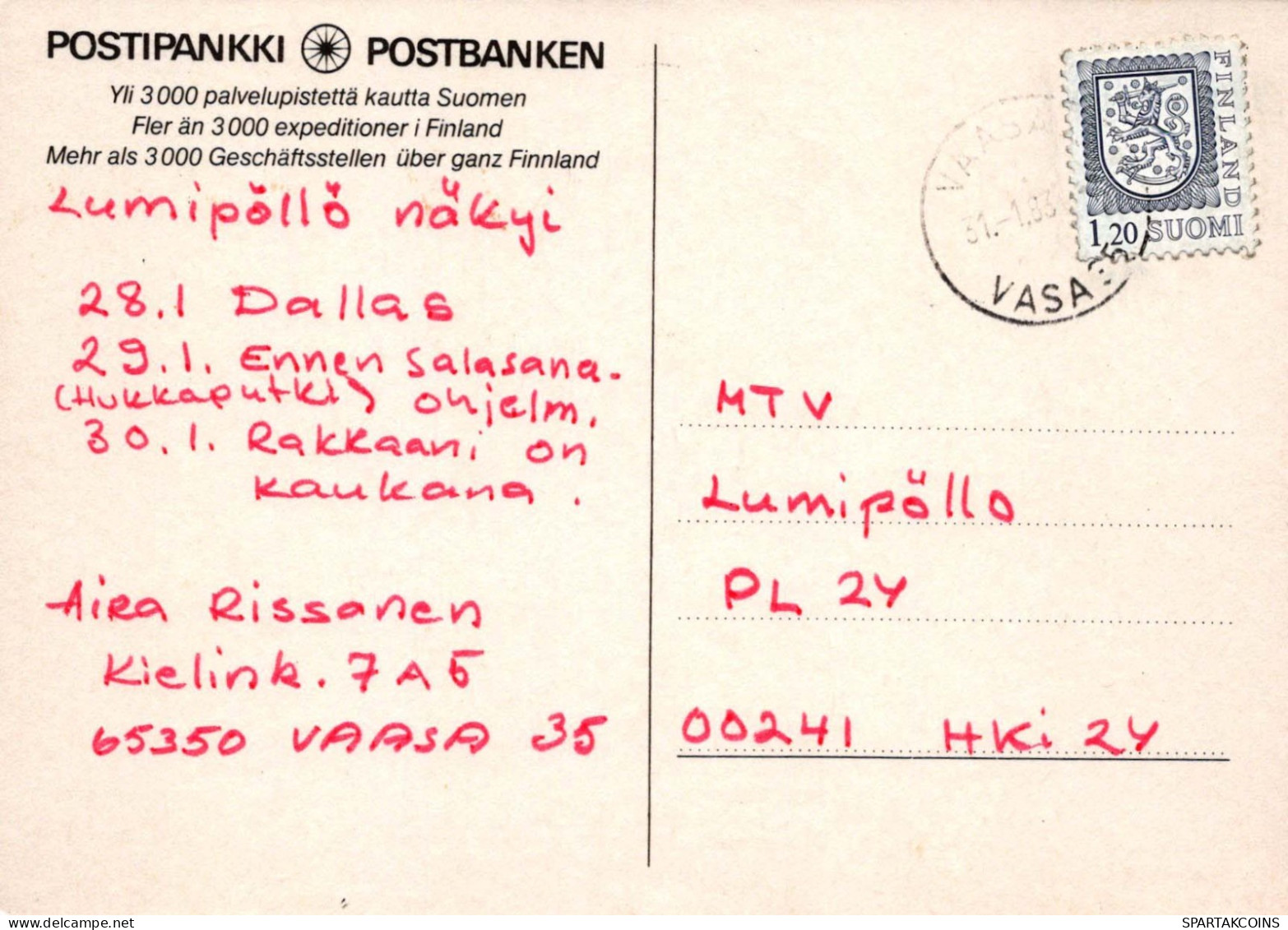 FIORI Vintage Cartolina CPSM #PAR245.IT - Blumen