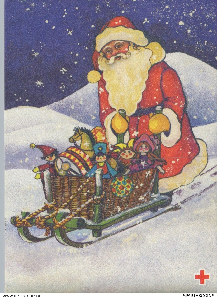 BABBO NATALE Natale Vintage Cartolina CPSM #PAK763.IT - Kerstman