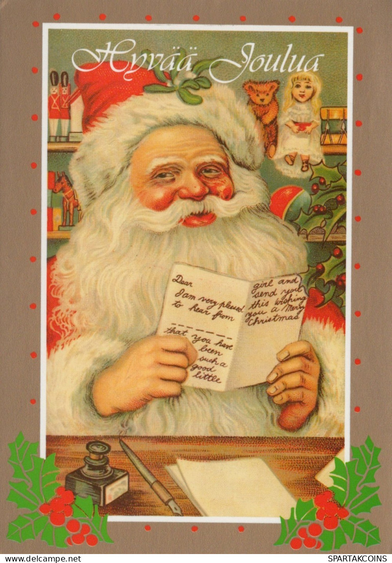 BABBO NATALE Natale Vintage Cartolina CPSM #PAJ860.IT - Santa Claus