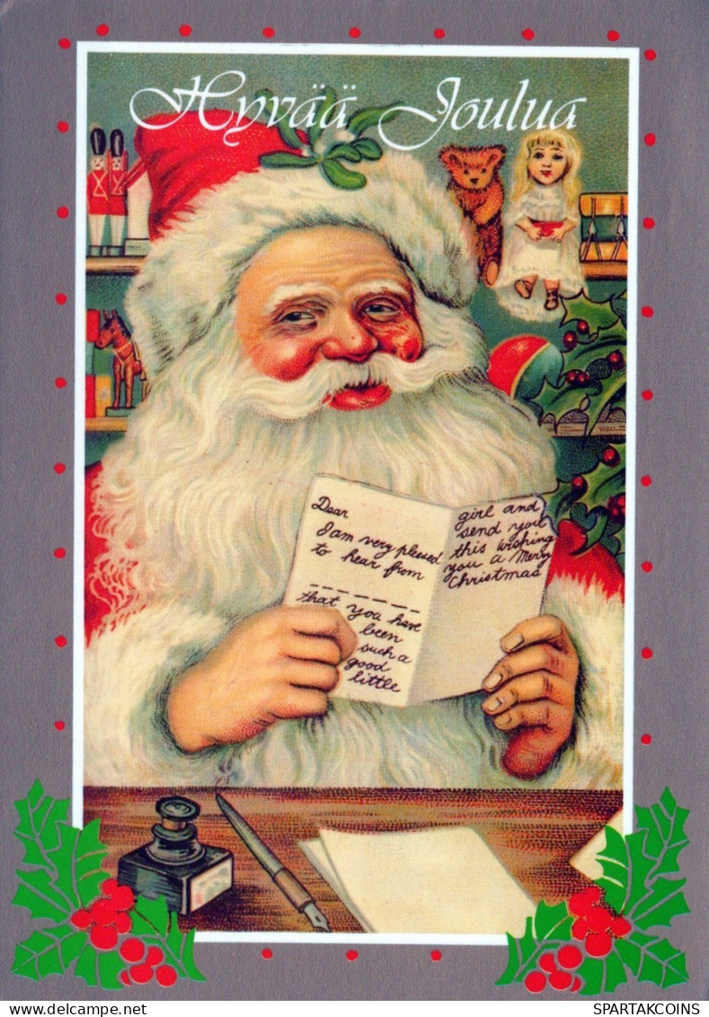 BABBO NATALE Natale Vintage Cartolina CPSM #PAJ860.IT - Santa Claus