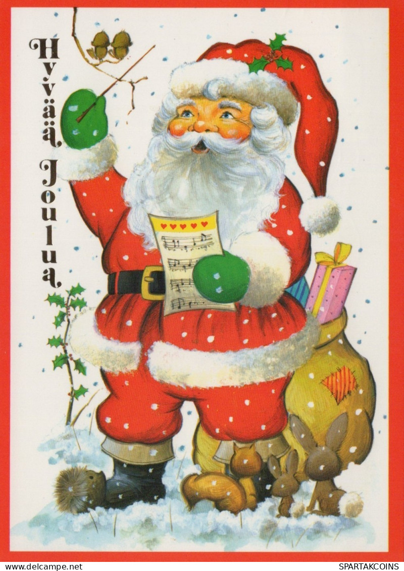 BABBO NATALE Natale Vintage Cartolina CPSM #PAJ519.IT - Santa Claus