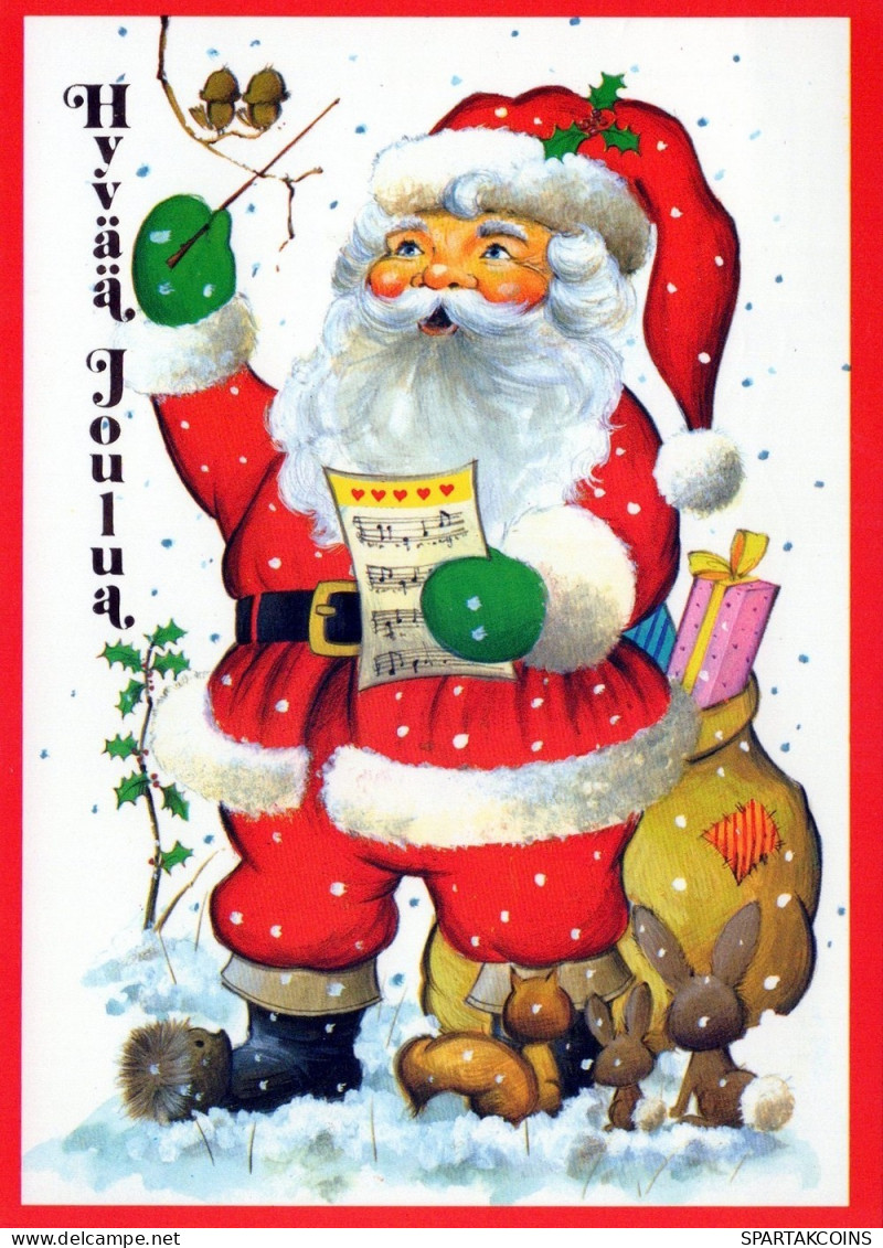 BABBO NATALE Natale Vintage Cartolina CPSM #PAJ519.IT - Kerstman