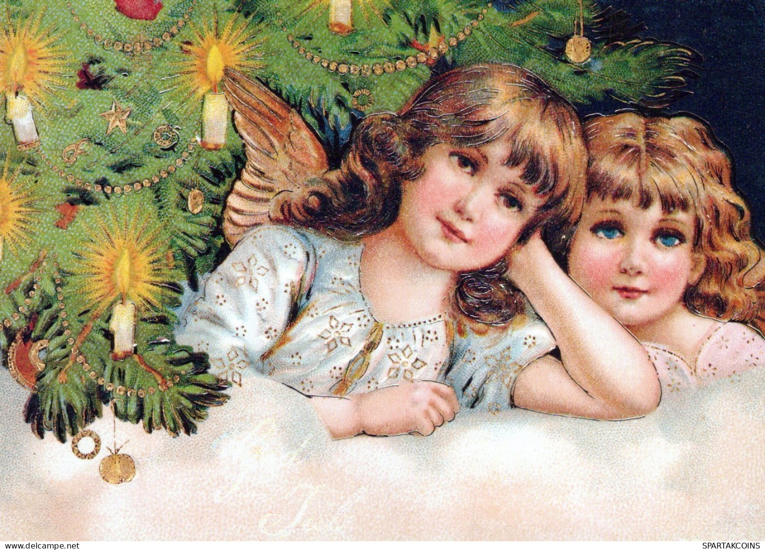 ANGELO Buon Anno Natale Vintage Cartolina CPSM #PAH506.IT - Anges