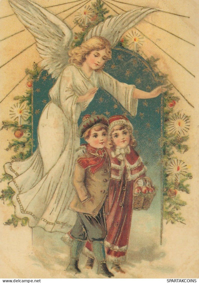 ANGELO Buon Anno Natale Vintage Cartolina CPSM #PAH247.IT - Engel