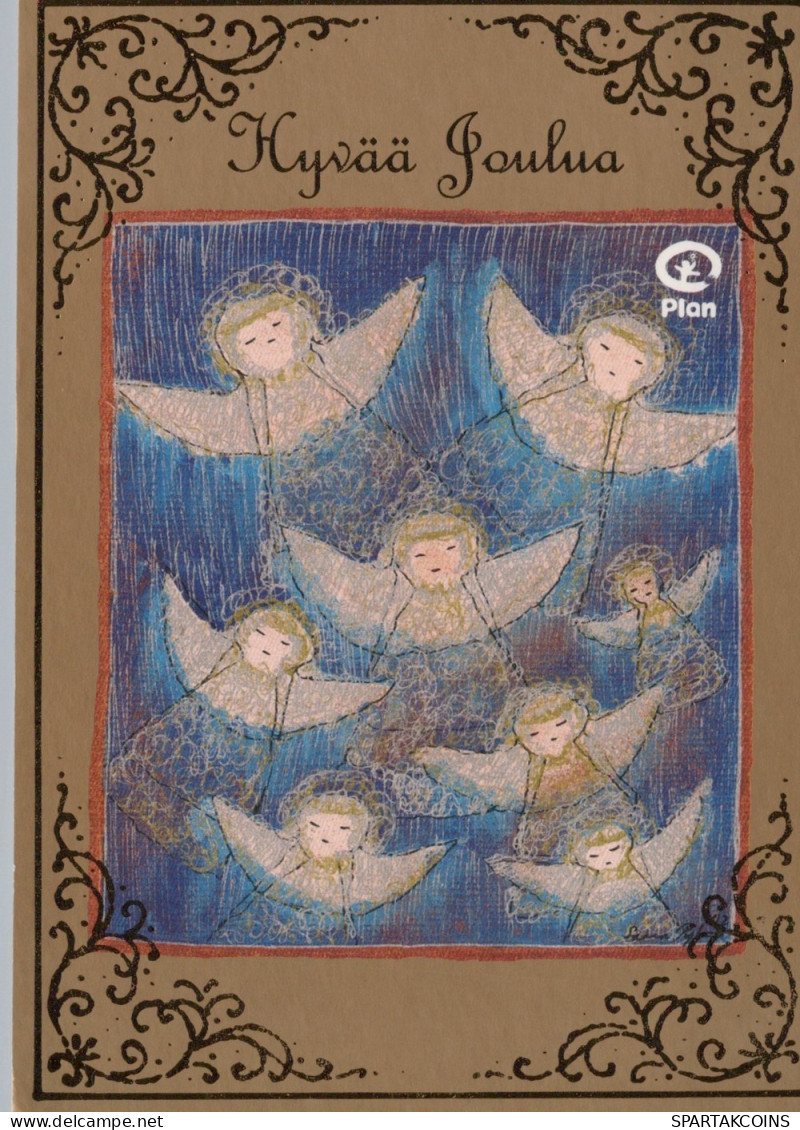 ANGELO Buon Anno Natale Vintage Cartolina CPSM #PAG871.IT - Anges