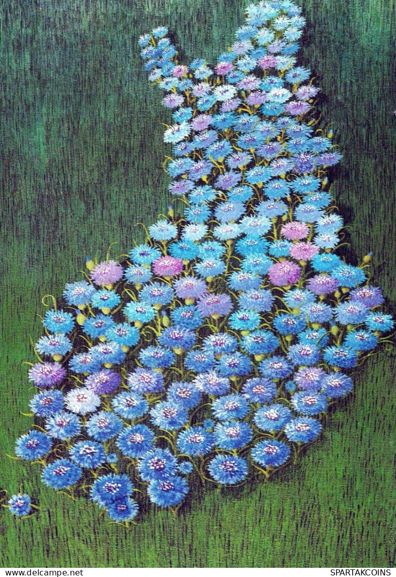 FLOWERS Vintage Postcard CPSM #PBZ792.GB - Blumen