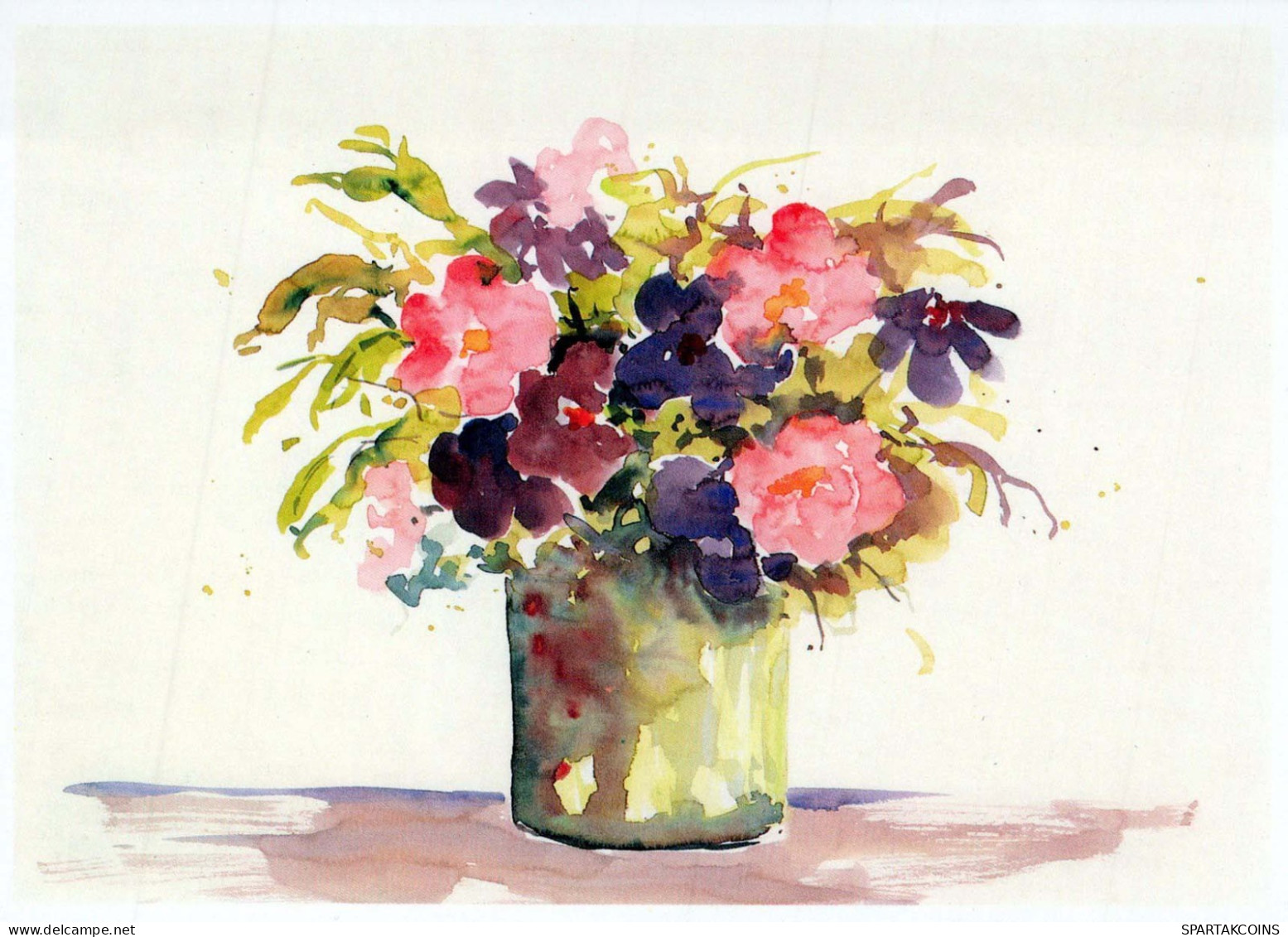 FLOWERS Vintage Postcard CPSM #PBZ490.GB - Flowers