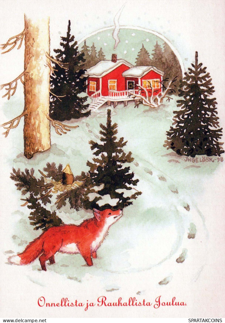 FOX Animals Vintage Postcard CPSM #PBS778.GB - Other & Unclassified