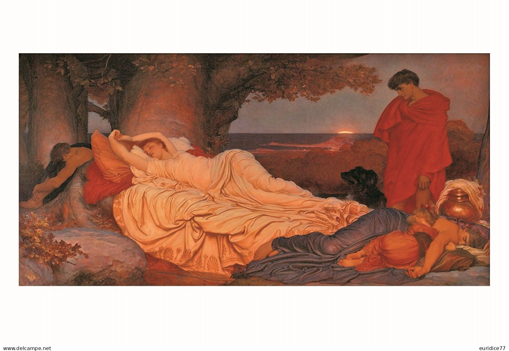 Postcard Art - Cimon E Ifigenia - Frederic Leighton - Size: 15x10 Cm. - Paintings