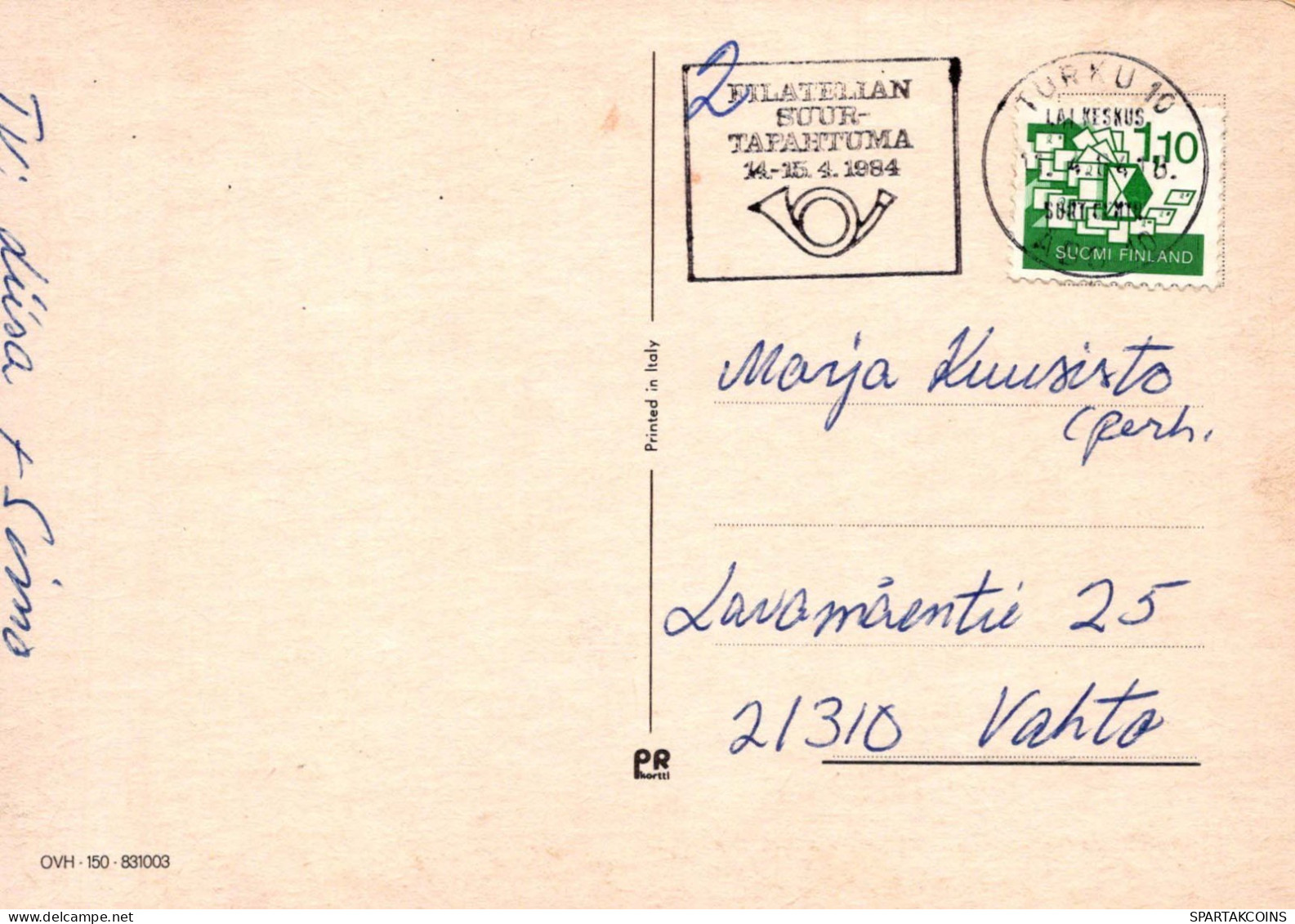 EASTER RABBIT EGG Vintage Postcard CPSM #PBO531.GB - Pâques