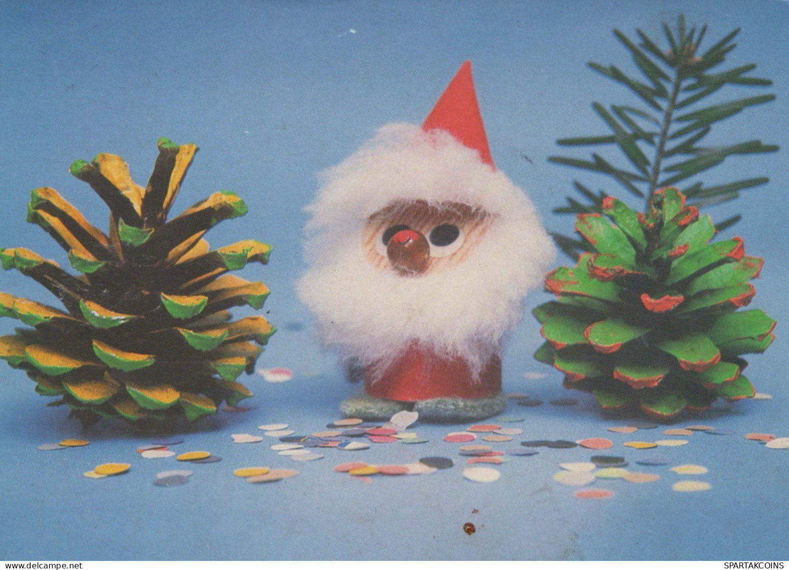 SANTA CLAUS Happy New Year Christmas Vintage Postcard CPSM #PBB242.GB - Kerstman