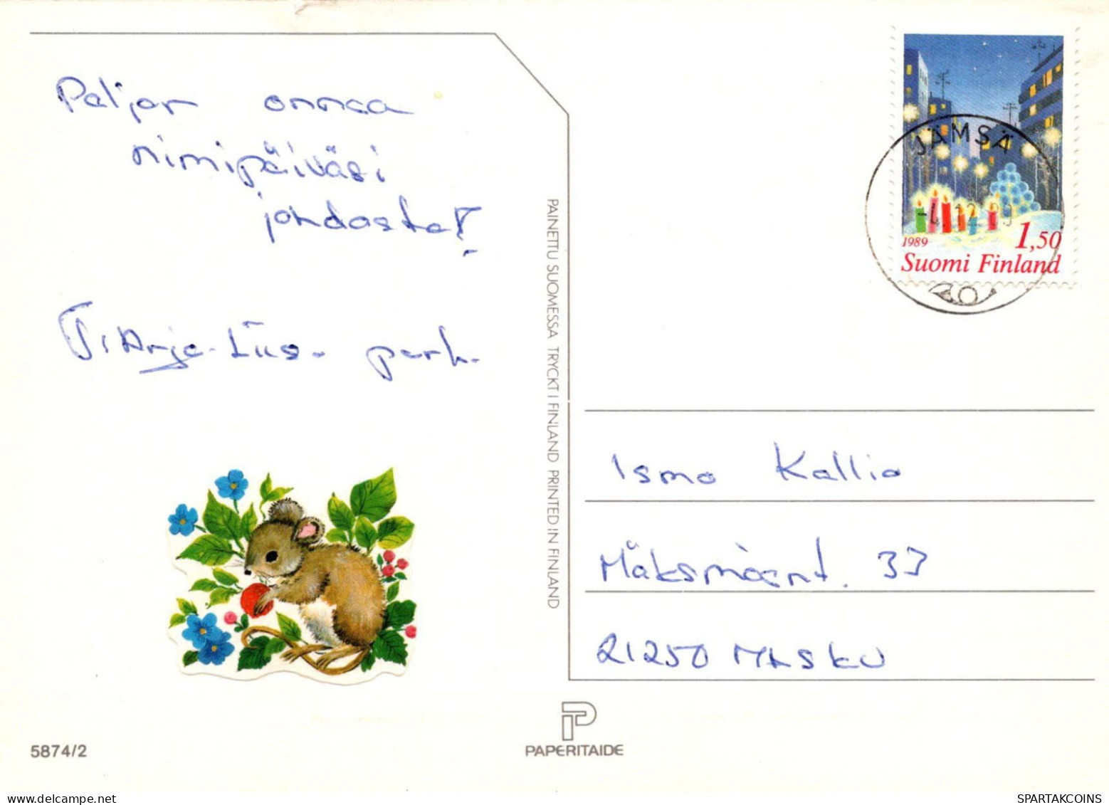 FLOWERS Vintage Postcard CPSM #PAS083.GB - Blumen