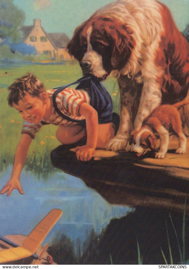 DOG Animals Vintage Postcard CPSM #PAN538.GB - Honden