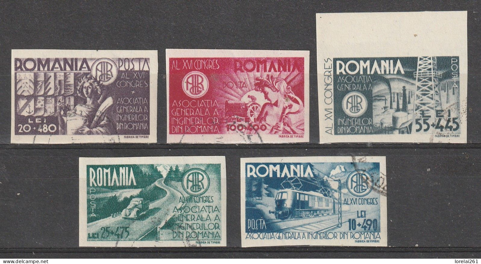 1945 -  Association Générale Des Ingénieurs Mi No 908/912 - Used Stamps