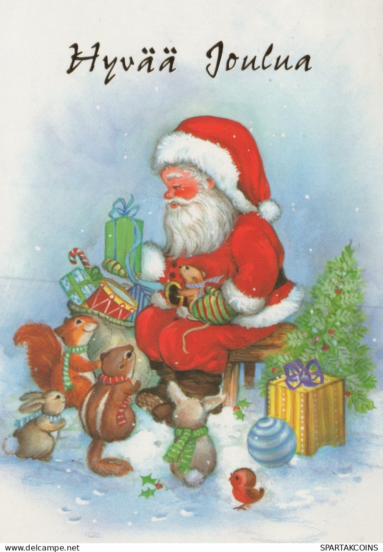 SANTA CLAUS CHRISTMAS Holidays Vintage Postcard CPSM #PAK630.GB - Kerstman