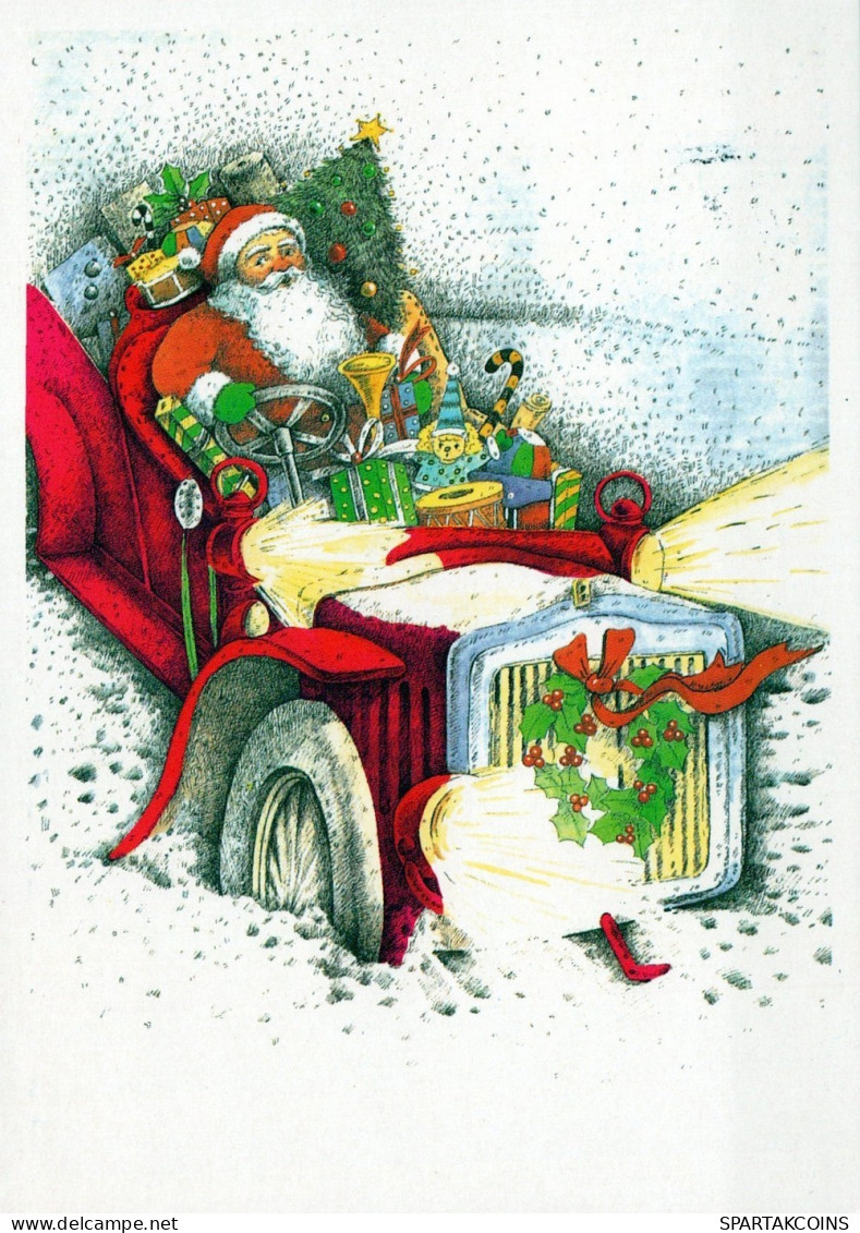 SANTA CLAUS CHRISTMAS Holidays Vintage Postcard CPSM #PAJ996.GB - Kerstman